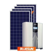 Bluesun venda quente painel solar 340 w 350 w poli para 3kw sistema de energia solar híbrido em casa